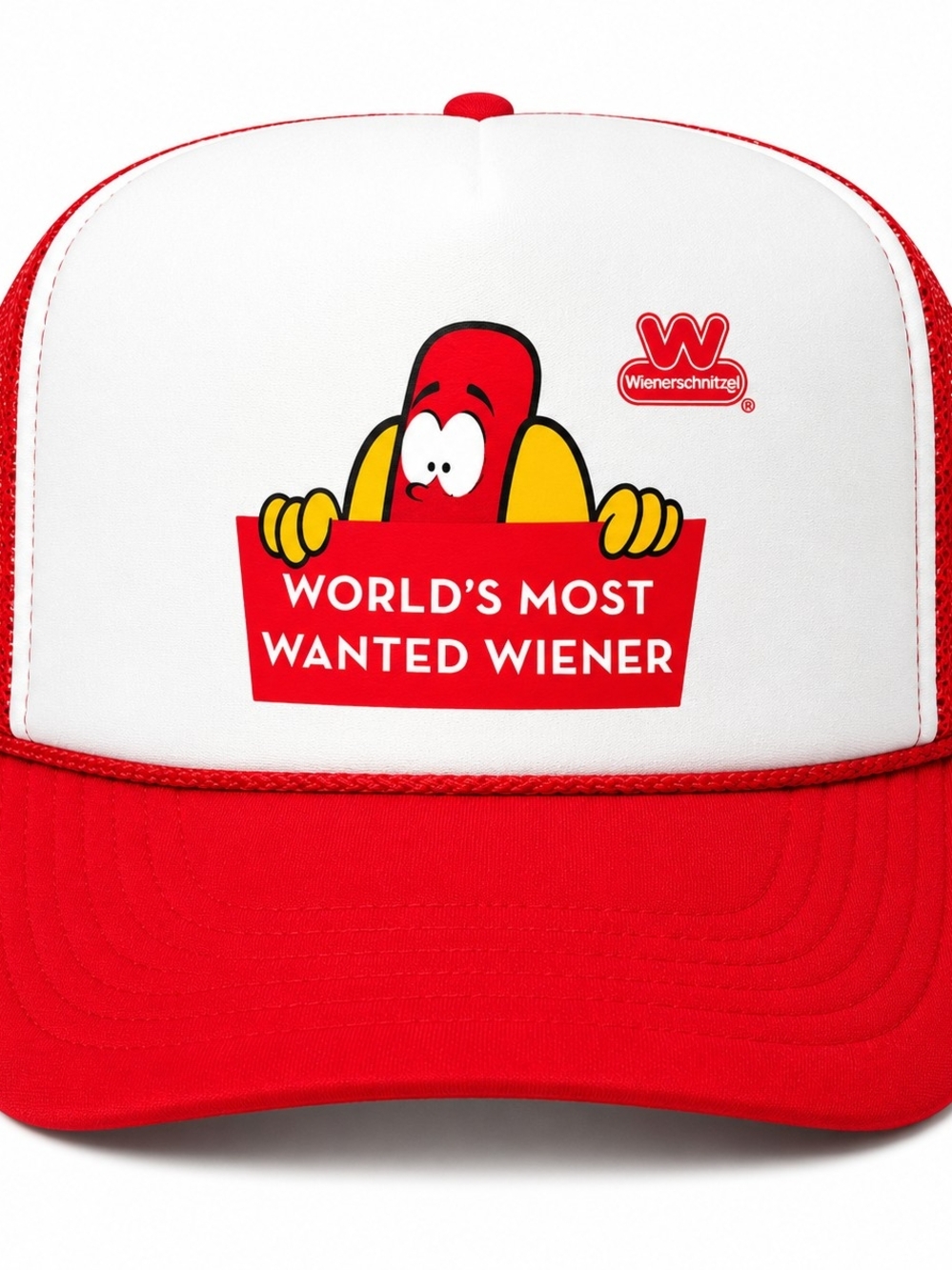 Wienerschnitzel Red & White 'World's Most Wanted Wiener' Trucker Hat